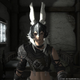 Bunny boy in shadow.